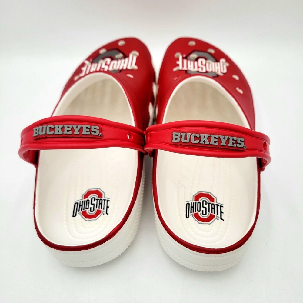 Ohio State Buckeyes Crocs Classic Clogs Men's 9 / W11 NEW - Picture 6 of 9